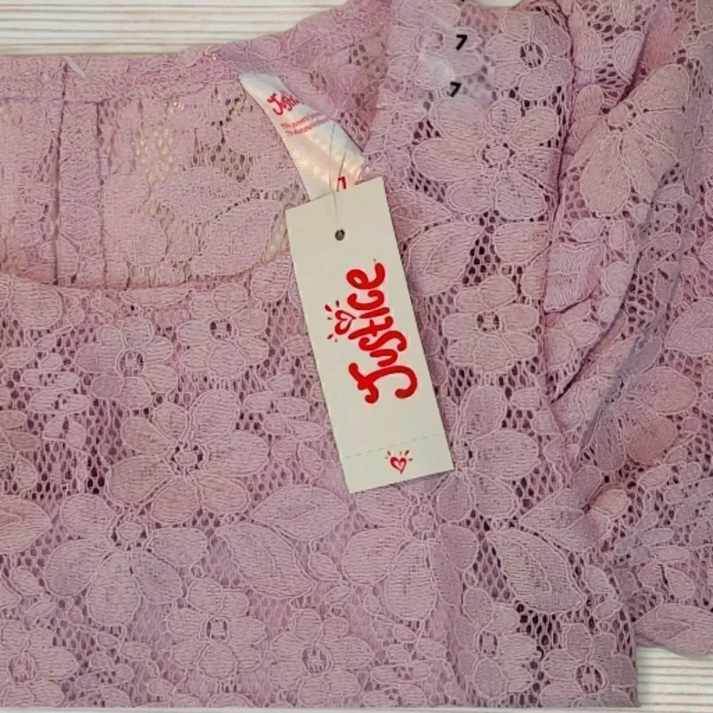 Justice Lace Tops with Cami Bundle - NWT